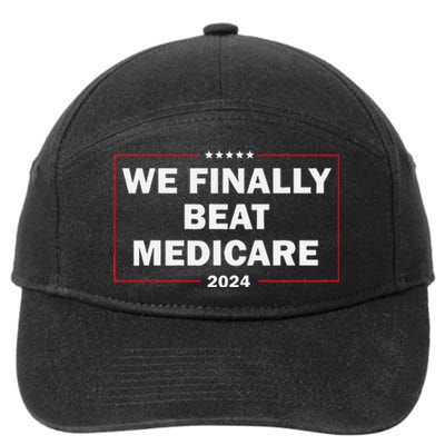 We Finally Beat Medicare Funny Presidential Debates 2024 7-Panel Snapback Hat