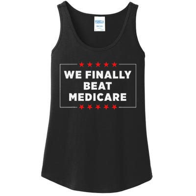 We Finally Beat Medicare Humorous Ladies Essential Tank