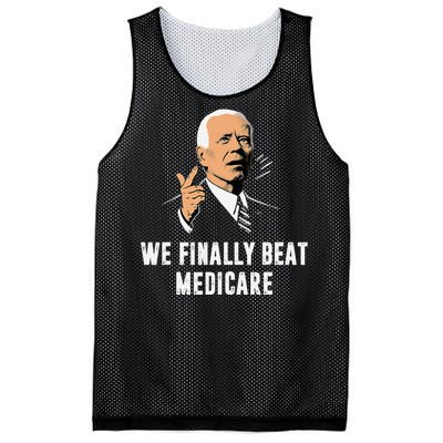 We Finally Beat Medicare Funny Antibiden Mesh Reversible Basketball Jersey Tank