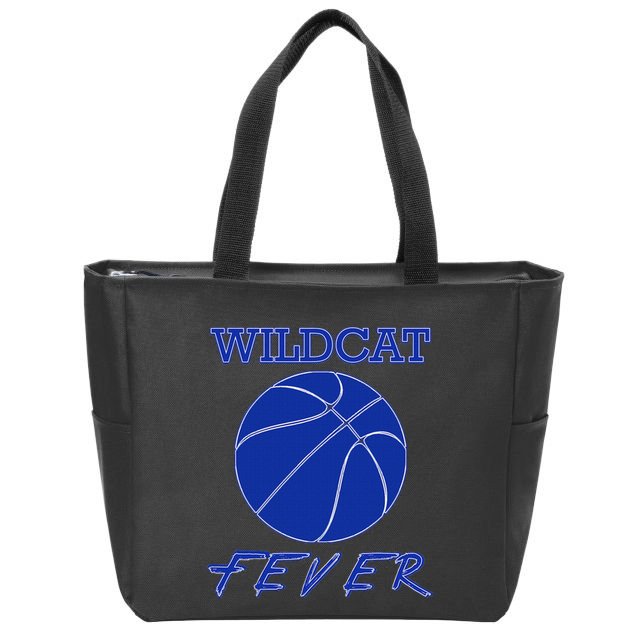 Wildcat Fever Basketball Wildcats Zip Tote Bag