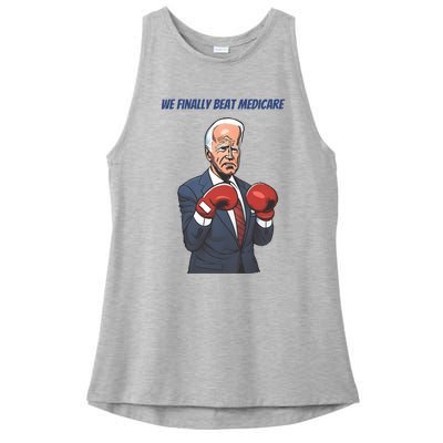 We Finally Beat Medicare Joe Biden Trump Ladies PosiCharge Tri-Blend Wicking Tank