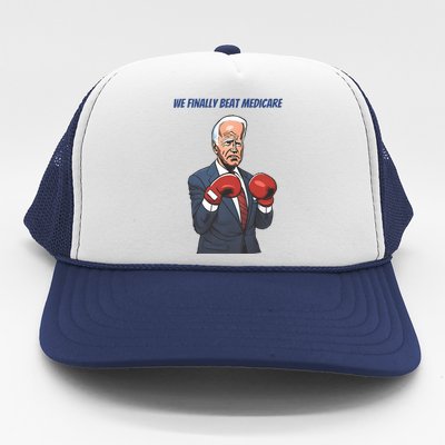 We Finally Beat Medicare Joe Biden Trump Trucker Hat