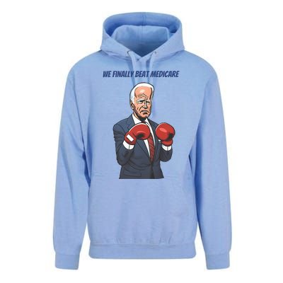 We Finally Beat Medicare Joe Biden Trump Unisex Surf Hoodie