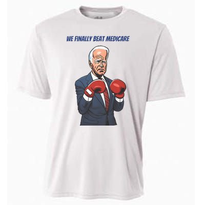 We Finally Beat Medicare Joe Biden Trump Cooling Performance Crew T-Shirt