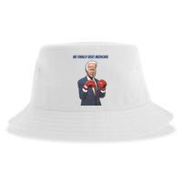 We Finally Beat Medicare Joe Biden Trump Sustainable Bucket Hat