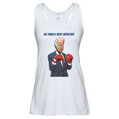 We Finally Beat Medicare Joe Biden Trump Ladies Essential Flowy Tank