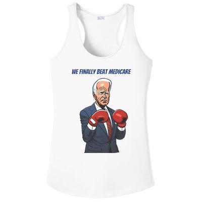 We Finally Beat Medicare Joe Biden Trump Ladies PosiCharge Competitor Racerback Tank