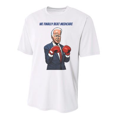 We Finally Beat Medicare Joe Biden Trump Performance Sprint T-Shirt