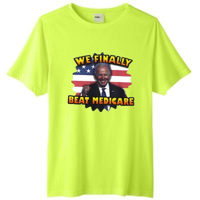 We Finally Beat Medicare Joe Biden Trump Political Debate Tall Fusion ChromaSoft Performance T-Shirt