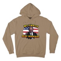 We Finally Beat Medicare Joe Biden Trump Political Debate Hoodie