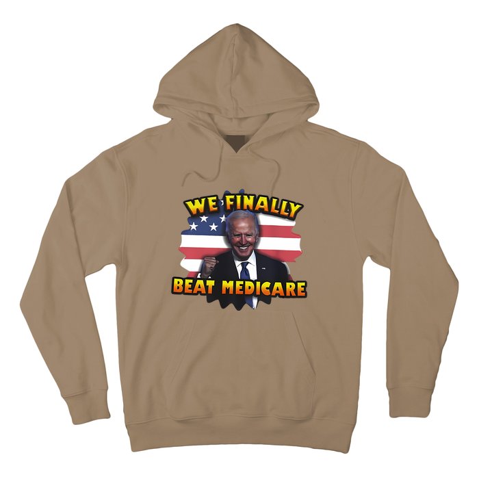 We Finally Beat Medicare Joe Biden Trump Political Debate Hoodie