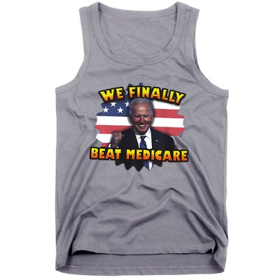 We Finally Beat Medicare Joe Biden Trump Political Debate Tank Top