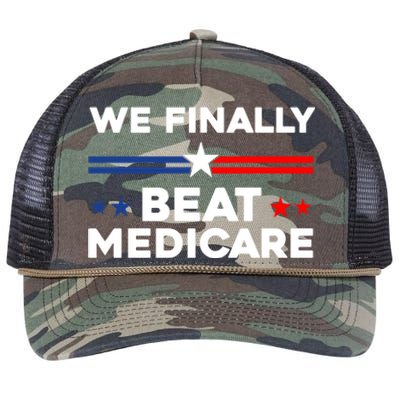 We Finally Beat Medicare Retro Rope Trucker Hat Cap