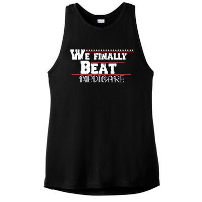 We Finally Beat Medicare Ladies PosiCharge Tri-Blend Wicking Tank