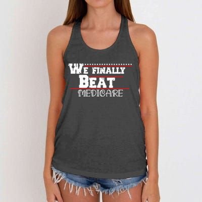 We Finally Beat Medicare Women's Knotted Racerback Tank