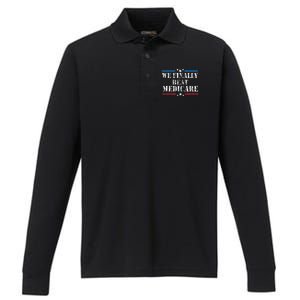 We Finally Beat Medicare Performance Long Sleeve Polo