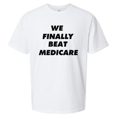 We Finally Beat Medicare Usa America Sueded Cloud Jersey T-Shirt