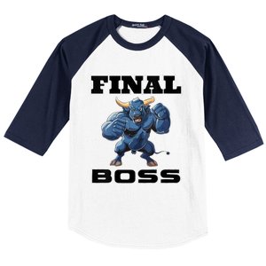 Wrestlings Final Boss Baseball Sleeve Shirt