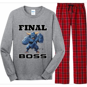 Wrestlings Final Boss Long Sleeve Pajama Set