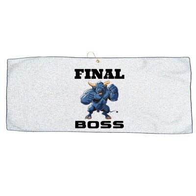 Wrestlings Final Boss Large Microfiber Waffle Golf Towel