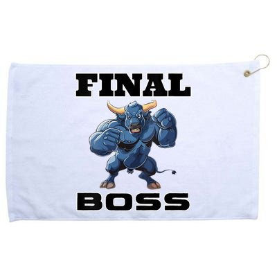 Wrestlings Final Boss Grommeted Golf Towel