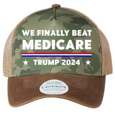 We Finally Beat Medicare Trump 2024 Legacy Tie Dye Trucker Hat