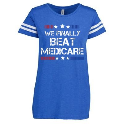 We Finally Beat Medicare Enza Ladies Jersey Football T-Shirt