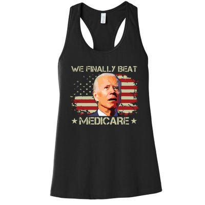 We Finally Beat Medicare Women's Racerback Tank