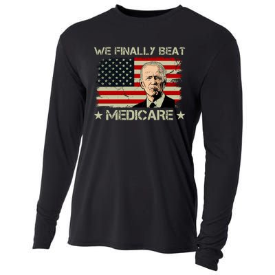 We Finally Beat Medicare Funny Anti Biden Cooling Performance Long Sleeve Crew