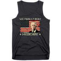 We Finally Beat Medicare Funny Anti Biden Tank Top