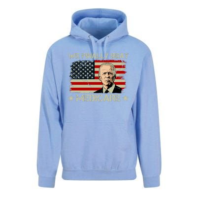 We Finally Beat Medicare Funny Anti Biden Unisex Surf Hoodie