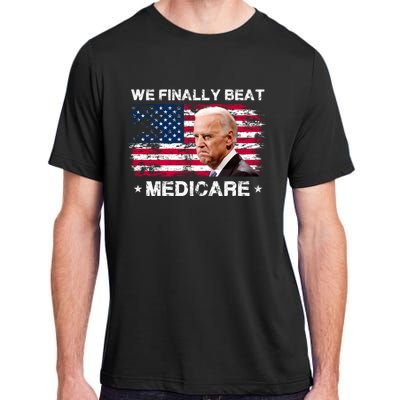 We Finally Beat Medicare Funny Anti Biden Adult ChromaSoft Performance T-Shirt