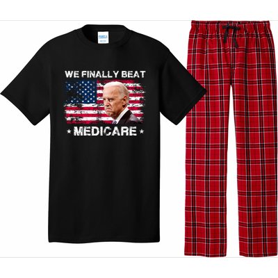 We Finally Beat Medicare Funny Anti Biden Pajama Set