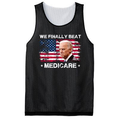 We Finally Beat Medicare Funny Anti Biden Mesh Reversible Basketball Jersey Tank