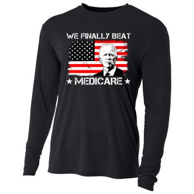 We Finally Beat Medicare Funny Anti Biden Cooling Performance Long Sleeve Crew