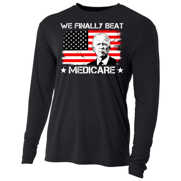 We Finally Beat Medicare Funny Anti Biden Cooling Performance Long Sleeve Crew