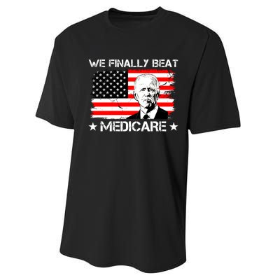 We Finally Beat Medicare Funny Anti Biden Performance Sprint T-Shirt