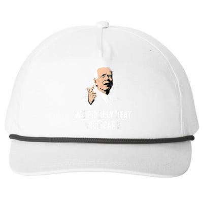 We Finally Beat Medicare Joe Biden Snapback Five-Panel Rope Hat