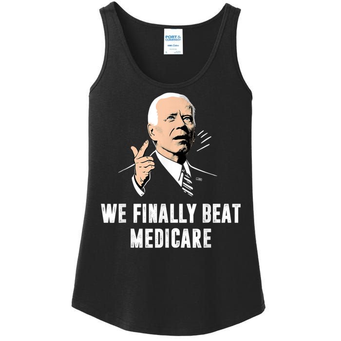 We Finally Beat Medicare Joe Biden Ladies Essential Tank