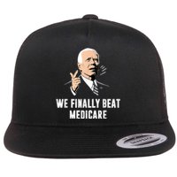 We Finally Beat Medicare Joe Biden Flat Bill Trucker Hat