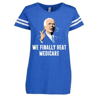 We Finally Beat Medicare Joe Biden Enza Ladies Jersey Football T-Shirt