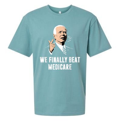 We Finally Beat Medicare Joe Biden Sueded Cloud Jersey T-Shirt