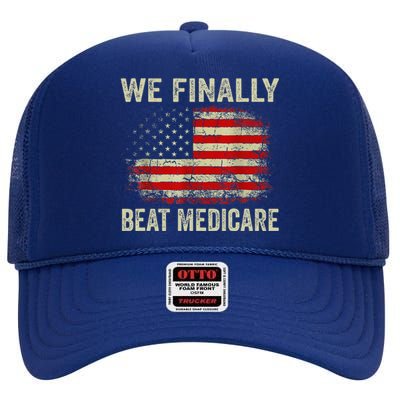 We Finally Beat Medicare High Crown Mesh Back Trucker Hat