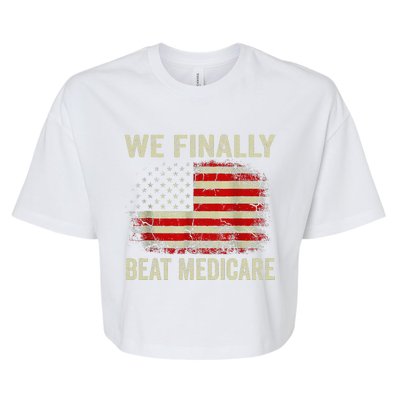 We Finally Beat Medicare Bella+Canvas Jersey Crop Tee