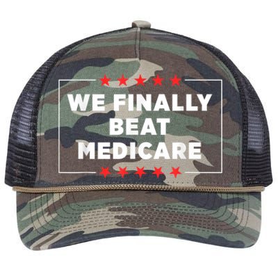 We Finally Beat Medicare Retro Rope Trucker Hat Cap