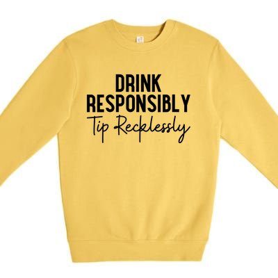 Womens Funny Bartenders Gift Bartending Bartender Gifts Premium Crewneck Sweatshirt