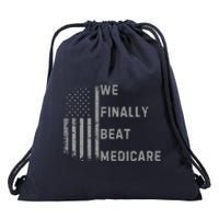 We Finally Beat Medicare Funny Joke Drawstring Bag