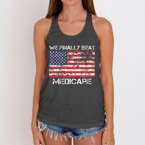 We Finally Beat Medicare Women's Knotted Racerback Tank