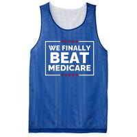 We Finally Beat Medicare Funny Biden Mesh Reversible Basketball Jersey Tank