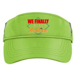 We Finally Beat Medicare Funny Political Statement Adult Drive Performance Visor